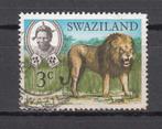Swaziland man met een Leeuw, Verzenden, Overige landen, Gestempeld