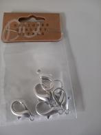 METAAL KARABIJN SLOT 23MM ANTIEK ZILVER (NIKKELVRIJ, Ophalen of Verzenden, Nieuw