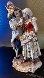 Porselein Royal vienna circa 1880 veelkleurig handgeschilde, Antiek en Kunst, Ophalen of Verzenden