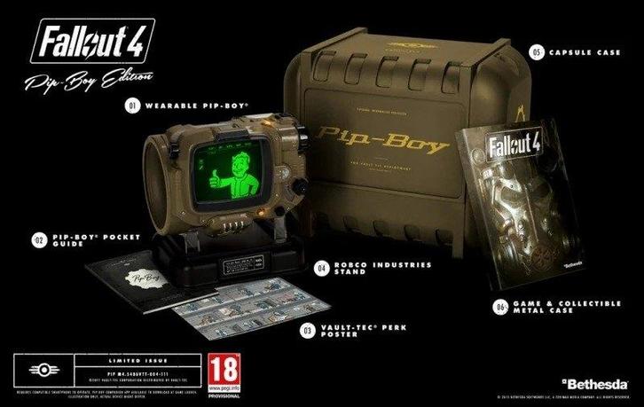Fallout 4 Pipboy edition (incl pc game), Spelcomputers en Games, Games | Pc, Nieuw, Avontuur en Actie, 1 speler, Vanaf 18 jaar