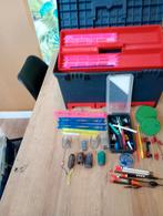 Groote vis koffer met inhoud, Ophalen, Gebruikt, Complete set
