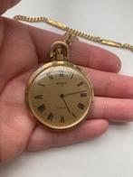 Bifora 17 jewels goud kleurige zak horloge vintage, Met hanger, Ophalen of Verzenden, Zo goed als nieuw, Goud