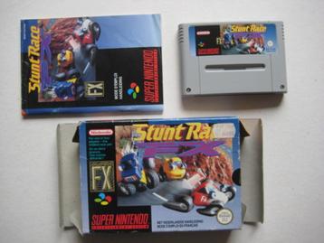 Stunt Race FX SNES Super NES Nintendo