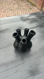 Tulpenvaas klein zwart, Huis en Inrichting, Woonaccessoires | Vazen, Zwart, Ophalen of Verzenden, Minder dan 50 cm, Glas