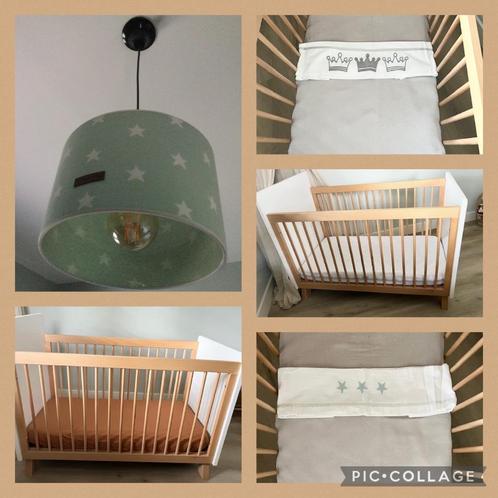Ledikant 120x60 naturel wit aerosleep matras baby kamer acce, Kinderen en Baby's, Babywiegjes en Ledikanten, Zo goed als nieuw