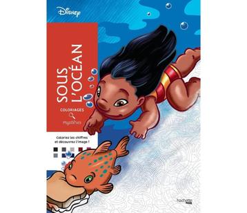 Coloriages mystères Disney Sous L' Ocean - Kleurboek volwass beschikbaar voor biedingen