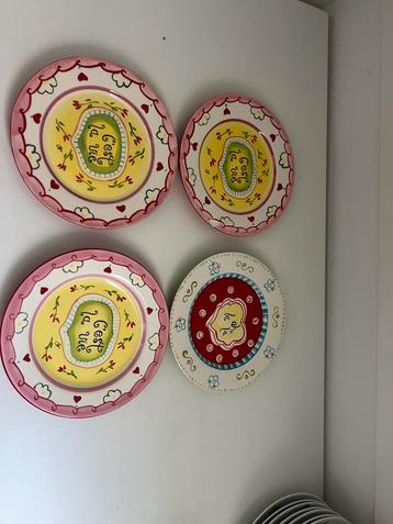 4 C'est la vie gebaksbordjes Jet ter Steege beschikbaar voor biedingen