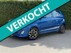 Kia Picanto 1.1 R-SportbyKia ECC LM14 Nederlandse Auto, Gebruikt, Zwart, 4 cilinders, Leder en Stof