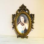 Vintage goudkleurige barok lijst Italië portret, Antiek en Kunst, Curiosa en Brocante, Verzenden