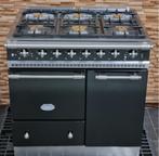 🔥Luxe Fornuis Lacanche 90 cm zwart + rvs 6 pits 2 ovens, Witgoed en Apparatuur, 60 cm of meer, 5 kookzones of meer, Vrijstaand
