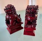 2 tempelwachters 12 cm hoog, Antiek en Kunst, Ophalen of Verzenden