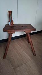 Robuuste Vintage Melk Kruk Tafel Industrieel, Huis en Inrichting, Tafels | Sidetables, Ophalen of Verzenden, 25 tot 50 cm, Rechthoekig