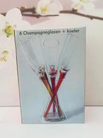 Mooie gekleurde champagneglazen, Huis en Inrichting, Keuken | Servies, Ophalen of Verzenden, Nieuw, Glas, Overige stijlen