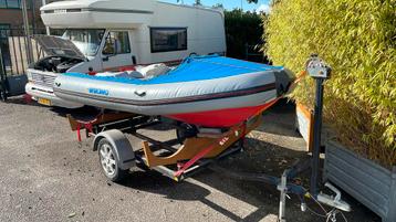 Rubberboot met Trailer beschikbaar voor biedingen