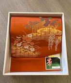 Pre-Tied Japanese Musubi Obi, Ophalen of Verzenden, Gedragen, Oranje