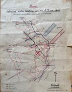 militaire plattegrond, landkaart oefening 1930 limburg, Ophalen of Verzenden, Landmacht, Nederland, Overige typen