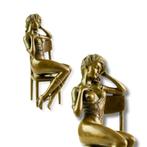 Naakte Vrouw - Erotische Beeldjes - Bronzen Beeld - BE-75, Antiek en Kunst, Kunst | Beelden en Houtsnijwerken, Verzenden