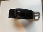 Handmade Crocodile leder riem, Bruin, Echt leder, Ophalen of Verzenden, Zo goed als nieuw