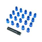 Muteki Closed end short Blauw wielmoeren set M12 x 1.5, Ophalen of Verzenden