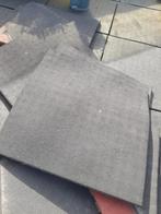 Rubbertegels 100 x 4,8 x 100 cm (100+ m²), Tuin en Terras, Tegels en Klinkers, Ophalen, Gebruikt, Rubber, 10 m² of meer