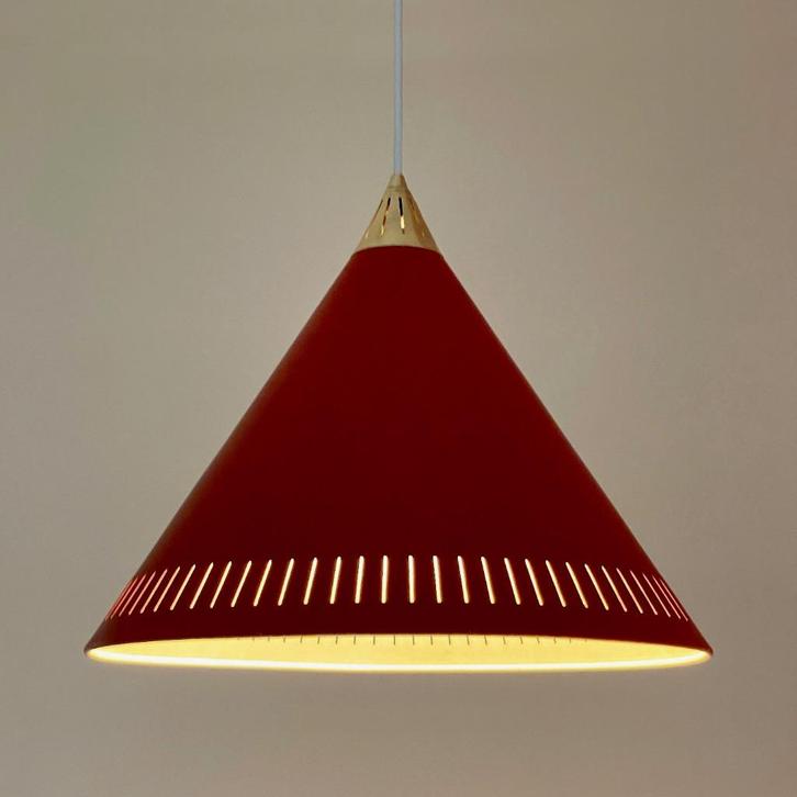 vintage Deens Mid Century design LAMP Lyfa Bent Karlby 1960’, Huis en Inrichting, Lampen | Hanglampen, Gebruikt, Minder dan 50 cm
