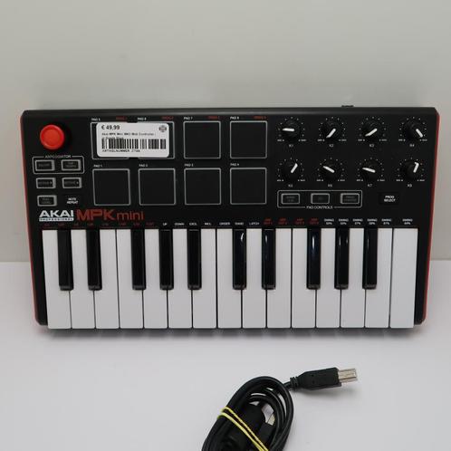 Akai MPK Mini MKII Midi Controller | in Prima Staat, Muziek en Instrumenten, Midi-apparatuur, Zo goed als nieuw