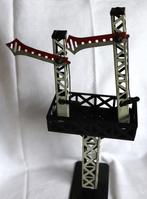 Antiek blik dubbel signaaltoren trein accessoire - jaren 20, Antiek en Kunst, Antiek | Speelgoed, Ophalen of Verzenden