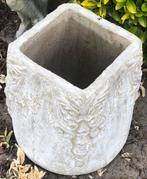 GROTE POLYSTONE TUINVAAS / BLOEMPOT, Tuin en Terras, Kunststof, Gebruikt, Minder dan 60 cm, Vierkant
