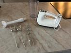 Philips Handmixer met accessoires, Witgoed en Apparatuur, Keukenmixers, Minder dan 1 liter, Ophalen of Verzenden, Gebruikt, 3 snelheden of meer