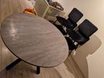 Ikea mariedamm tafel + vier stoelen, Rond, Ophalen of Verzenden, Zo goed als nieuw, Vier personen
