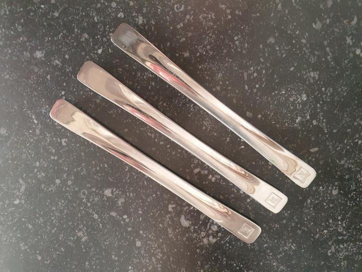 Nespresso pixie roerstaafjes, Huis en Inrichting, Keuken | Bestek, Gebruikt, Los bestek, Rvs of Chroom, Vaatwasserbestendig, Ophalen of Verzenden