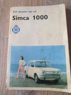 Instructieboek / Handleiding Simca 1000  Zelf sleutelen, Auto diversen, Handleidingen en Instructieboekjes, Ophalen of Verzenden
