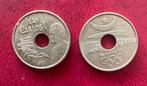 2 stuks 25 peseta’s olympische spelen 1992 Pr, Postzegels en Munten, Munten | Europa | Niet-Euromunten, Ophalen of Verzenden, Overige landen