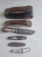 6 Zakmessen, vintage, waaronder een Buck zakmes, Ophalen of Verzenden