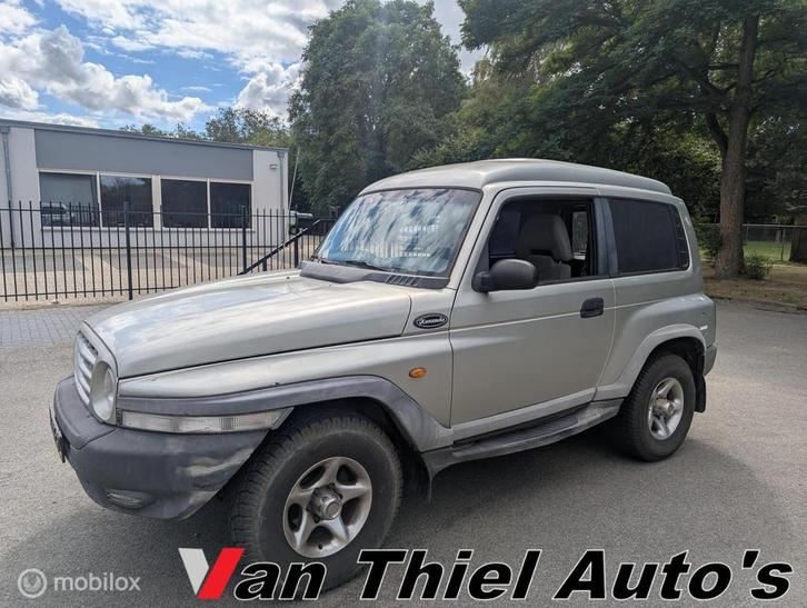 Ssangyong Korando 2.9 TDX airco grijskenteken, Auto's, SsangYong, Bedrijf, Te koop, Korando, 4x4, ABS, Airconditioning, Alarm