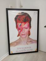 David Bowie Aladdin Sane (60 bij 90) houten omlijsting, Ophalen of Verzenden, Zo goed als nieuw, Rechthoekig Staand