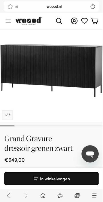 Dressoir woood 180cm breed