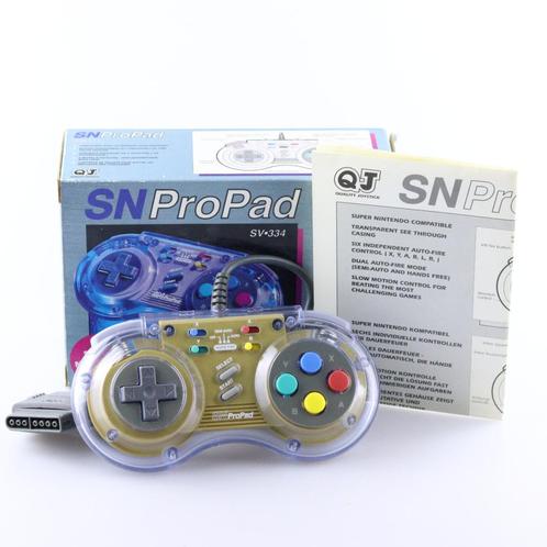 QJ SNProPad SV334 voor Super Nintendo in doos, Spelcomputers en Games, Spelcomputers | Nintendo Super NES, Zo goed als nieuw