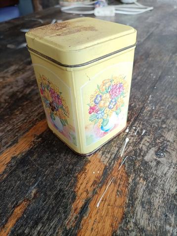 Vintage Royal Sanders Blik met Bloemen beschikbaar voor biedingen