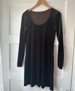 Prachtig 90's bruin fluwelen jurk kerst feestdagen S 36, Ophalen of Verzenden, Zo goed als nieuw, Bruin, Jurk