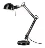 Zwarte bureaulamp, Huis en Inrichting, Lampen | Tafellampen, Ophalen, Zo goed als nieuw, 50 tot 75 cm