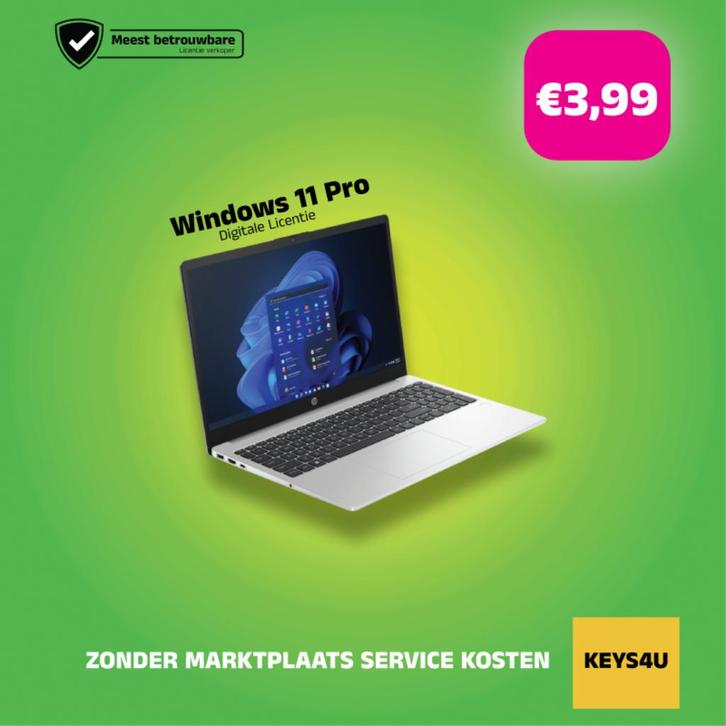 Windows 11 Pro Key Licentie Code - Direct Geleverd, Computers en Software, Besturingssoftware, Nieuw, Windows, Verzenden