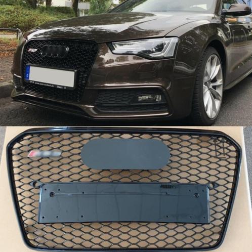 Voor Audi A5 8T 2012-2015 front grill in RS5 black zwart, Auto diversen, Tuning en Styling, Ophalen of Verzenden