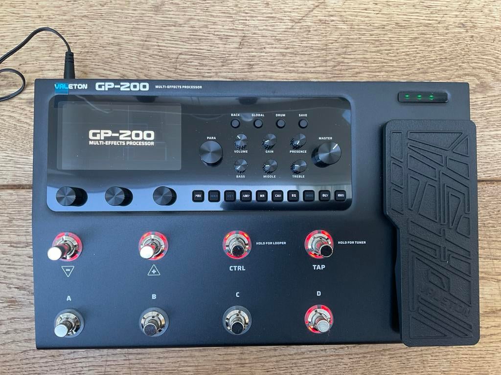 Valeton GP200 Multi-effect Processor, Muziek en Instrumenten, Effecten, Ophalen of Verzenden, Zo goed als nieuw, Multi-effect