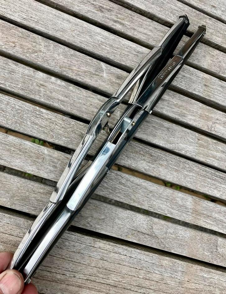 Chrome oldtimer ruitenwissers oa Porsche en Daf, Auto diversen, Auto-accessoires, Nieuw, Ophalen of Verzenden