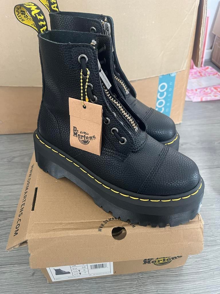 Dr. Martens Sinclair Platform Laarzen Zwart - Maat 38, Ophalen of Verzenden, Nieuw, Zwart, Lage of Enkellaarzen