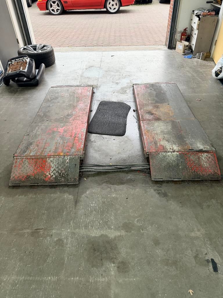 Schaarbrug autobrug, Auto diversen, Ophalen, Hydraulisch, Garagekrik