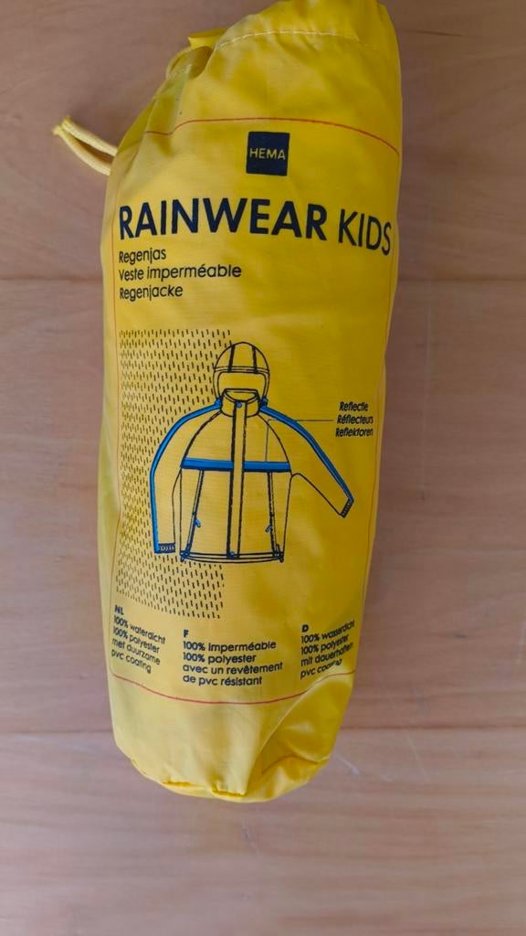Hema regenjas voor kinderen, maat 86/92, Caravans en Kamperen, Regenkleding, Ophalen, Zo goed als nieuw, Regenjas, Kinderen