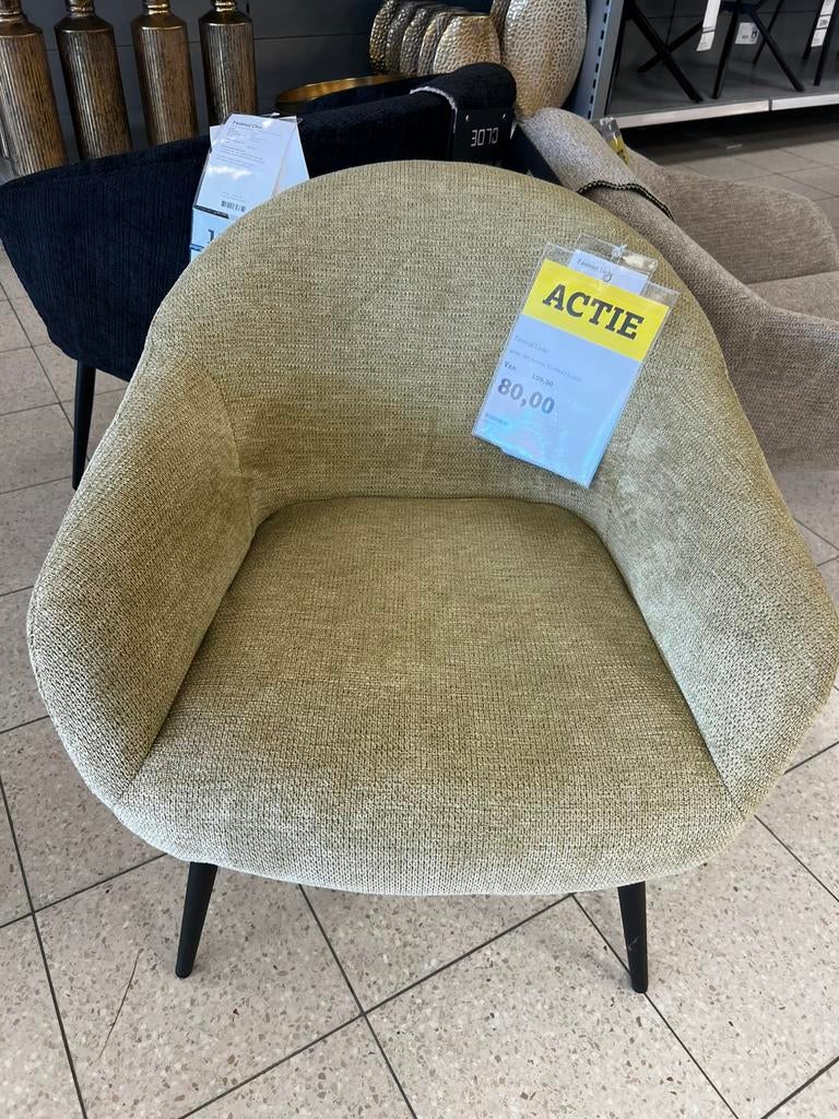 Fauteuil Lieke, Ophalen, Minder dan 75 cm, Nieuw, Stof