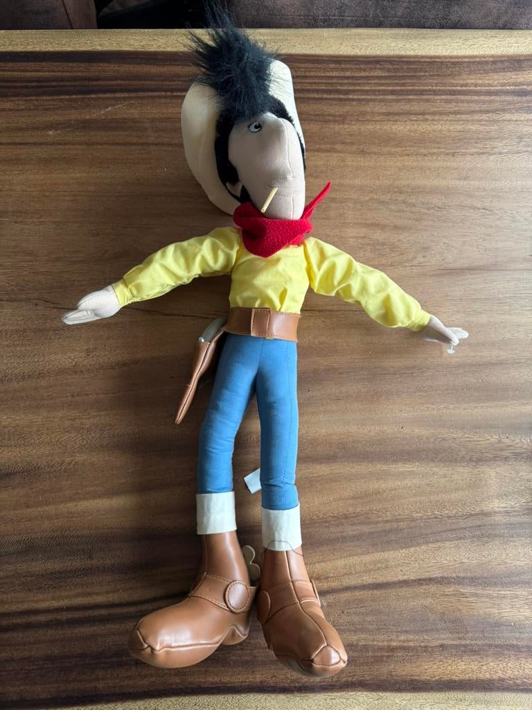 Lucky luke knuffel ong 60 cm groot, Ophalen, Overige figuren, Zo goed als nieuw, Beeldje of Figuurtje